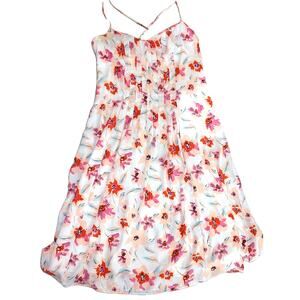 Banana Republic Floral Pleated Spaghetti Strap Dress Women’s Spring 2019